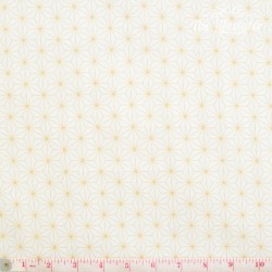 Westfalenstoffe - Copenhagen, yellow stars on white