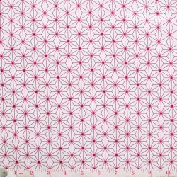 Westfalenstoffe - Copenhagen, red stars on white