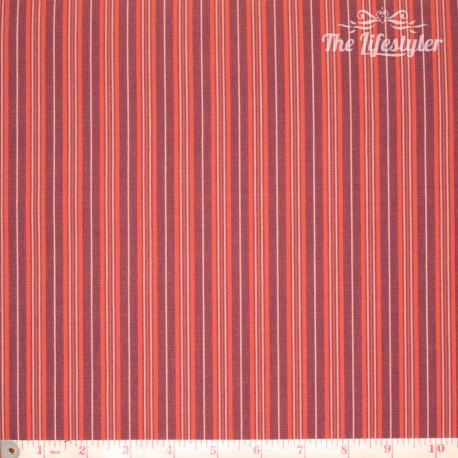 Westfalenstoffe - Uppsala, stripes, red and blue