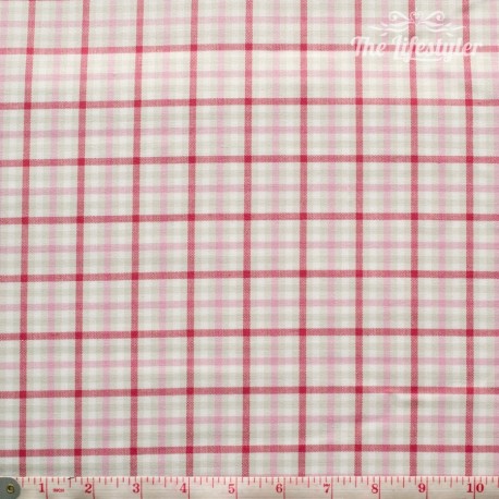 Westfalenstoffe - Sylt woven check red ecru