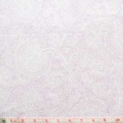 Westfalenstoffe - Cardiff, light pink paisley on white