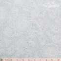 Westfalenstoffe - Cardiff, light blue paisley on white