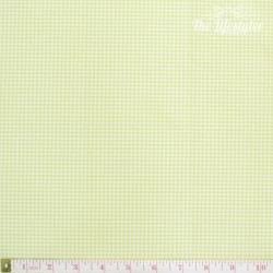 Westfalenstoffe - Gent Lemon, woven tiny Vichy lemon/white