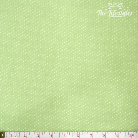 Westfalenstoffe - Capri, tiny white dots on light green