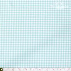 Westfalenstoffe - Capri, woven medium Vichy turquoise/white