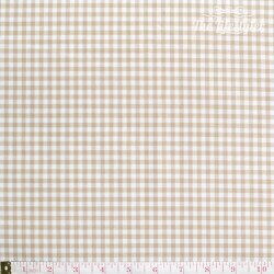 Westfalenstoffe - Lyon, woven medium Vichy beige/white