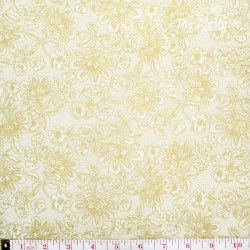 Robert Kaufman La Scala, cream/gold flowers