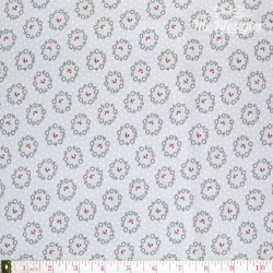 Westfalenstoffe - Princess rose wreaths on grey