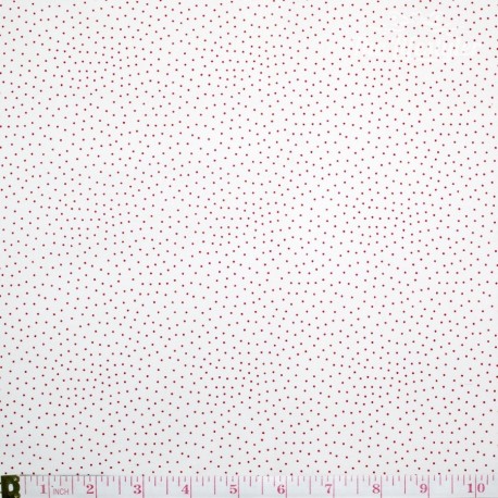 Westfalenstoffe - Princess tiny red dots on white