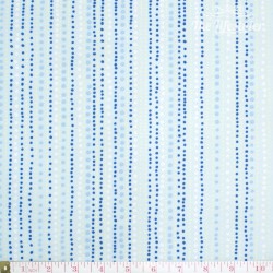 Westfalenstoffe - Berlin dotty stripes on light blue