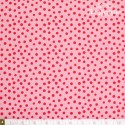 Westfalenstoffe - Young line red dots on pink, organic