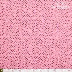 Westfalenstoffe - Young line small red dots on pink, organic