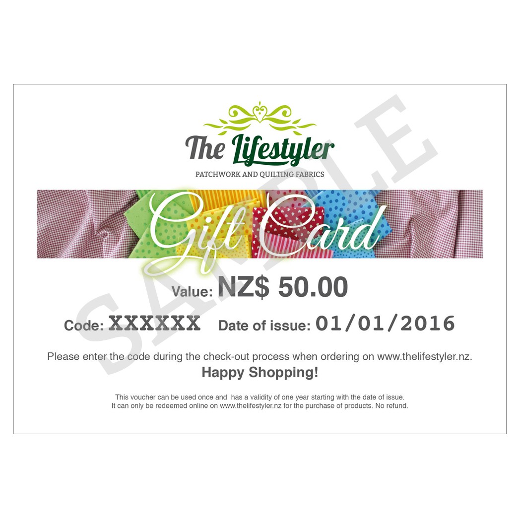 NZ50 Gift Card.