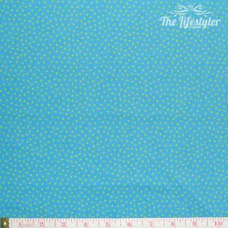 Westfalenstoffe - Young line green dots on blue