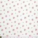 Westfalenstoffe - Princess tiny roses on white, organic