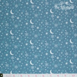 Westfalenstoffe - Kitzbuehel Moon and Stars on blue