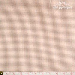 Westfalenstoffe - Oxford, woven tiny Vichy pink/white/taupe