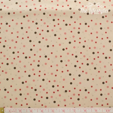 Westfalenstoffe - Bern, dotties on beige