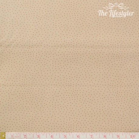 Westfalenstoffe - Lugano pink dotties on beige