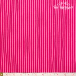 Westfalenstoffe - Young line pink stripes on light pink, organic