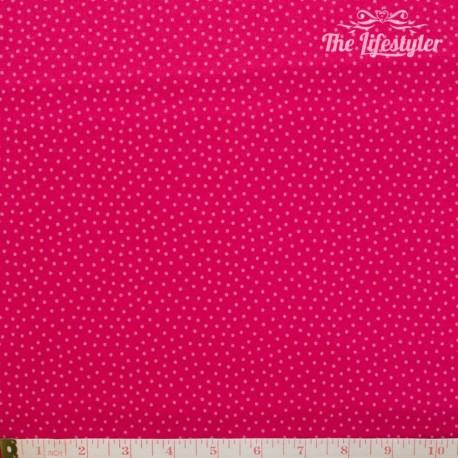 Westfalenstoffe - Young line light pink dotties on pink, organic