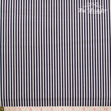 Westfalenstoffe - Capri/Hamburg, blue and white stripes