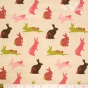 Westfalenstoffe - Linz, bunnies on beige