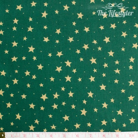 Westfalenstoffe - Trondheim green with stars