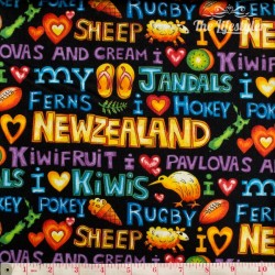 NZ Fabric - "Kiwi Kapers"