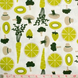 Westfalenstoffe - Kitchen, fruit and veggies, light green