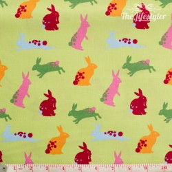 Westfalenstoffe - Wales bunnies on light green