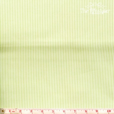 Westfalenstoffe - Rosenborg/Capri, woven tiny stripes light green/white