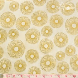 Robert Kaufman - Sparkle, golden circles on beige