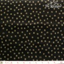 Robert Kaufman - Beau Monde, golden short triple stripes on black