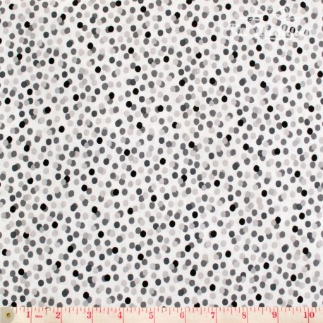 Robert Kaufman - Light and Shade, greyscale dotties on white